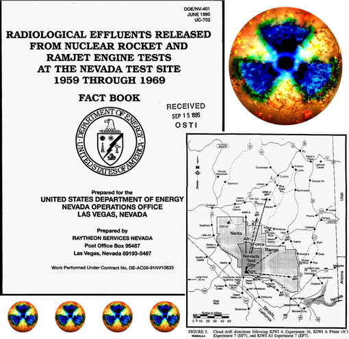 COMPOSITE- RADIOLOGICAL EFFLUENTS RELEASED FROM NUCLEAR ROCKET AND RAlvIJET ENGINE TESTS AT THE NEVADA TEST SITE 1959 THROUGH 1969