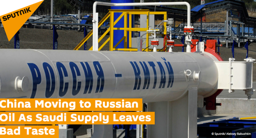 Pic 1. HEADLINE- China Moving to Russian Oil As Saudi Supply Leaves Bad Taste