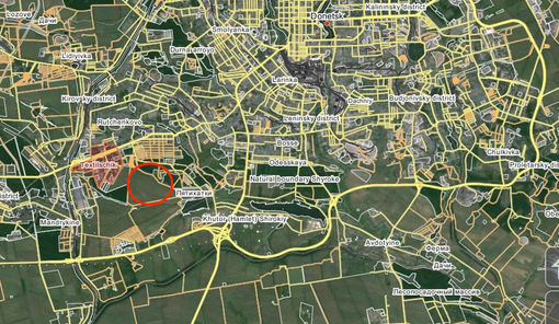 Image #2a- POWERFUL NUCLEAR MISSILE BLAST IN LARGEST CITY IN DONBASS (w location)