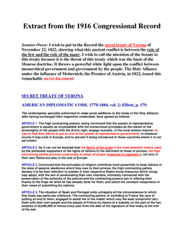 Pic 2. Entry in Congressional Record re Secret Treaty of Verona_160530983