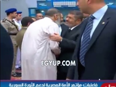 Pic 2. Mohamed Mursi with Assem Abd Elmaged the leader of Gamaa islamiya who assassinated police and military individuals in the 90’s