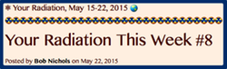 TITLE- Your Radiation, May 15-22, 2015