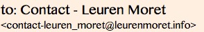 TITLE "To- Contact - Leuren Moret"